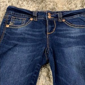 Seven7 Jeans- dark with metallic thread